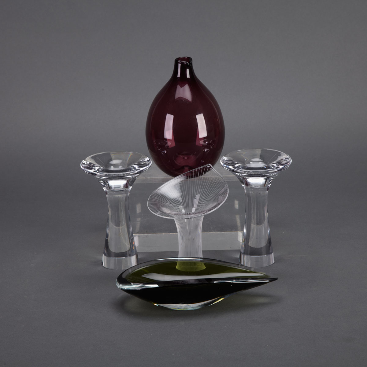 Group of Finnish Studio Glass Tapio