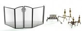 GROUP OF FIREPLACE ITEMS. Amer
