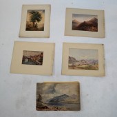GROUP OF FIVE 19TH C. CONTINEN
