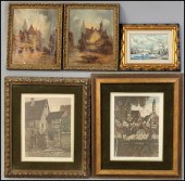 GROUP OF FIVE 20TH CENTURY FRA