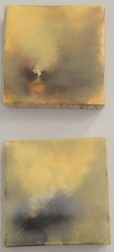 GROUP OF FIVE ABSTRACT CONTEMPORARY