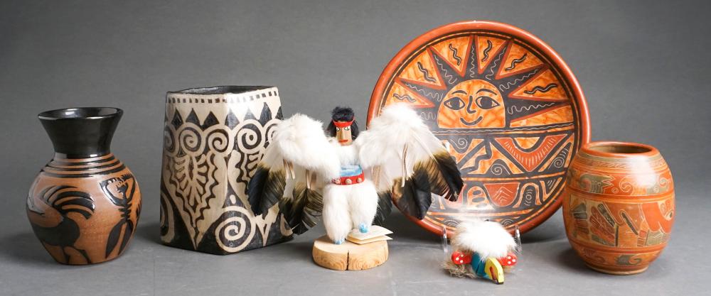 GROUP OF FIVE AMERICAN INDIAN STYLE