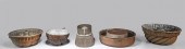 Group of five antique copper a