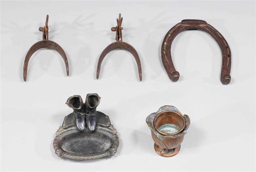 Group of five antique western motif