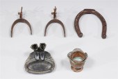 Group of five antique western