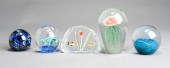 GROUP OF FIVE AQUARIUM THEMED