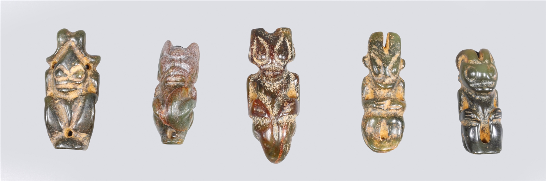 Group of five archaic Chinese style