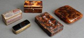GROUP OF FIVE ASSORTED AGATE A
