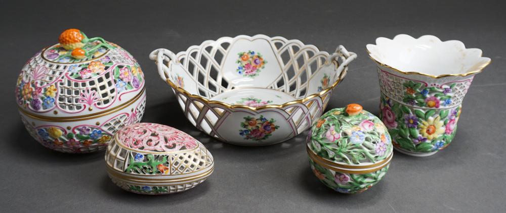 GROUP OF FIVE ASSORTED HEREND