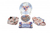 GROUP OF FIVE ASSORTED IMARI P