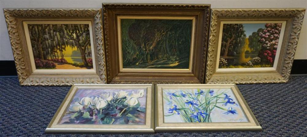 GROUP OF FIVE ASSORTED WORKS OF