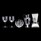 GROUP OF FIVE BACCARAT ITEMS F