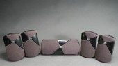 GROUP OF FIVE BLACK JBL CINEMA