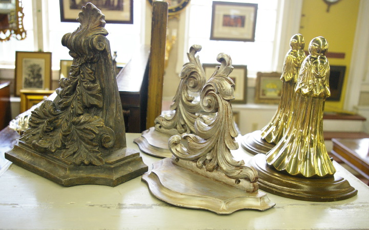 Group of Five Bracket Shelves, 