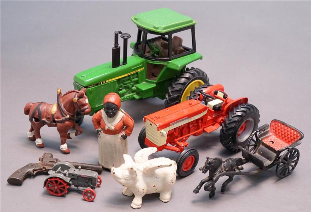 GROUP OF FIVE CAST METAL NOVELTY