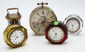 GROUP OF FIVE CLOCKS TO INCLUD