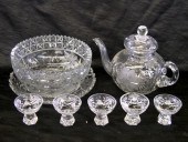 Group of Five Cut Glass Items,