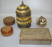 Group of Five Decorative Boxes