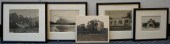 GROUP OF FIVE EARLY LANDSCAPE