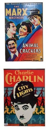 GROUP OF FIVE FAUX POSTERS MOU