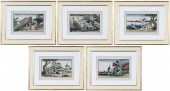 GROUP OF FIVE FRAMED CHINESE W