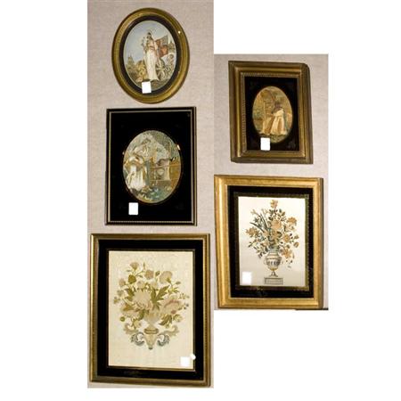 Group of Five Framed English and
