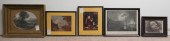 GROUP OF FIVE FRAMED ENGRAVING