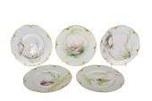 GROUP OF FIVE FRENCH LIMOGES P