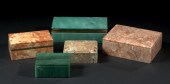 Group of Five Hardstone Table