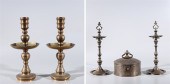 Group of five Indian metalwork