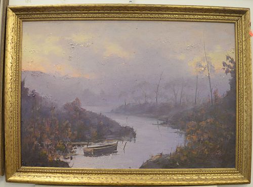 GROUP OF FIVE LYME SCHOOL PAINTINGS