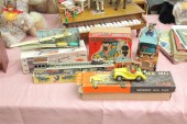 GROUP OF FIVE MECHANICAL TOYS.