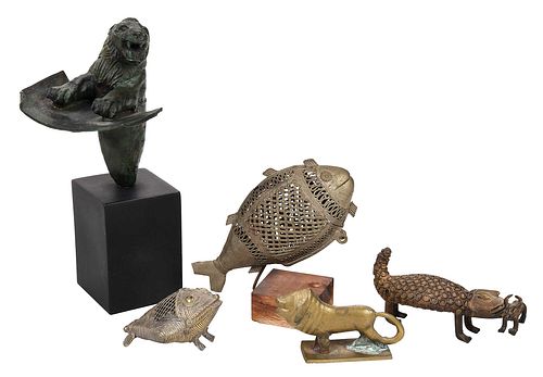 GROUP OF FIVE METAL AFRICAN