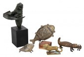 GROUP OF FIVE METAL AFRICAN AN