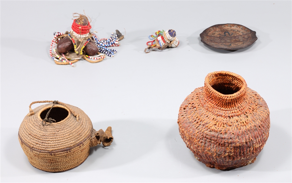 Group of five mix ethnographic folk