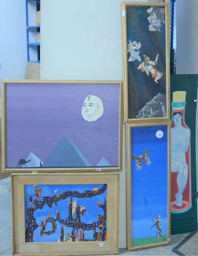 GROUP OF FIVE NATHANIEL REICH, EACH