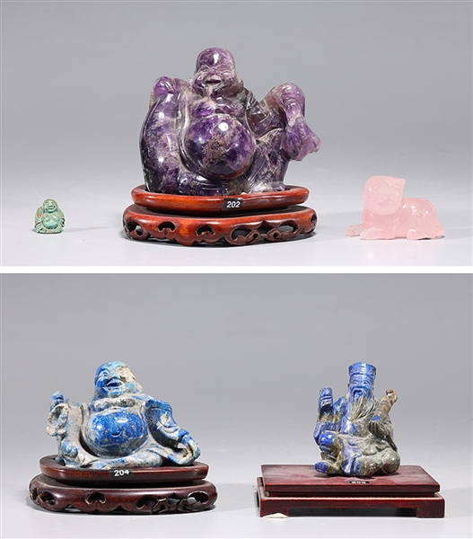 Group of five old and antique