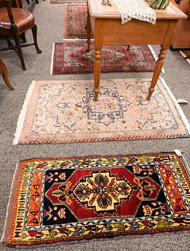 GROUP OF FIVE ORIENTAL THROW