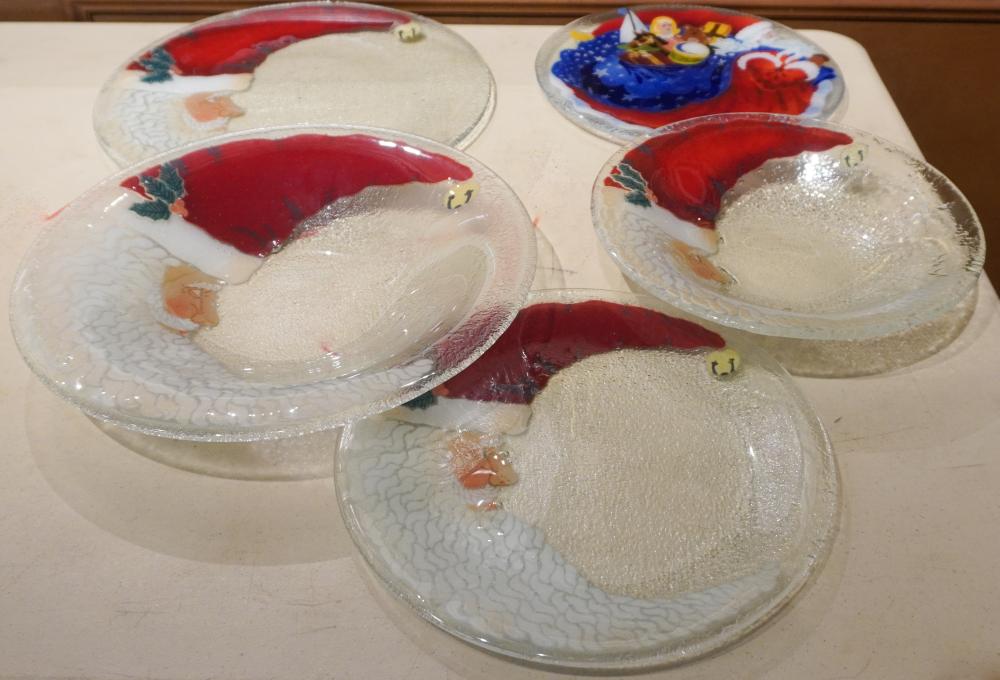 GROUP OF FIVE PEGGY KARR SANTA