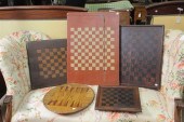 GROUP OF FIVE POLYCHROME PAINT
