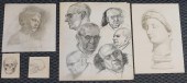 GROUP OF FIVE PORTRAIT STUDIES