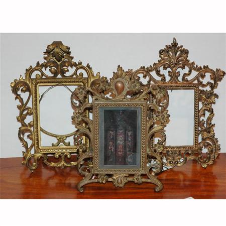 Group of Five Rococo Style Metal