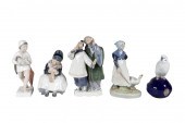 GROUP OF FIVE ROYAL COPENHAGEN