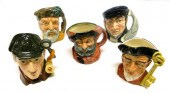 Group of five Royal Doulton to