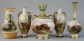 GROUP OF FIVE ROYAL WORCESTER