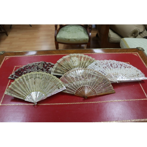 Group of five sequin decorated
