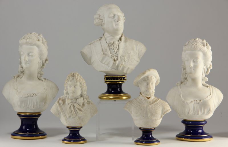 Group of Five Sevres Portrait