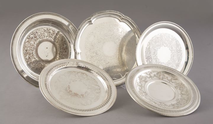 Group of Five Silverplate