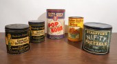 GROUP OF FIVE SNACK TINSGroup