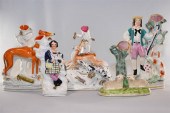 GROUP OF FIVE STAFFORDSHIRE CE